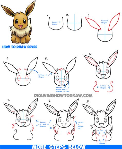 easy pokemon to draw|step by step draw pokemon.